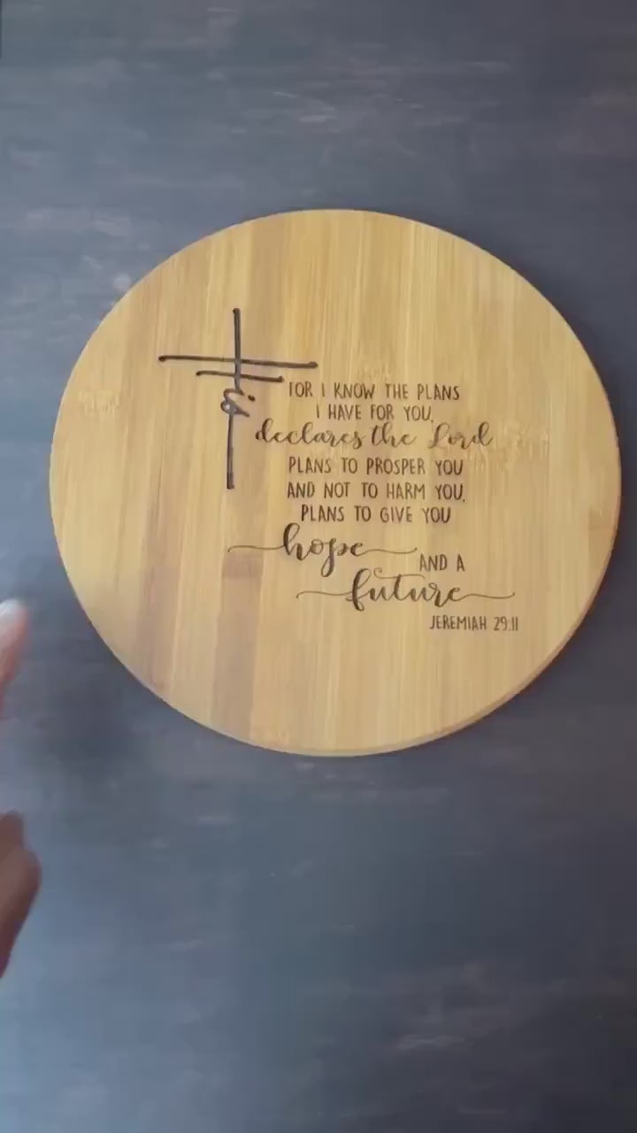 Bible Verse Lazy Susan — Christian Kitchen Decor